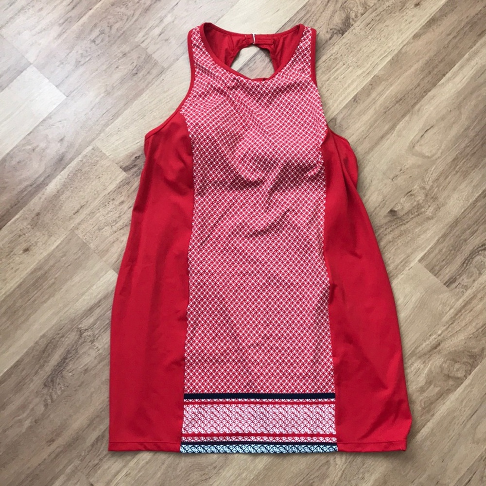 Tropical escape swim suit cover up dress